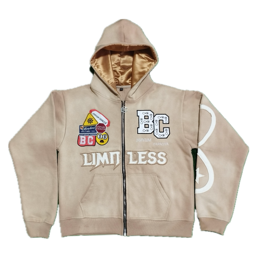 Tan Limitless zip up