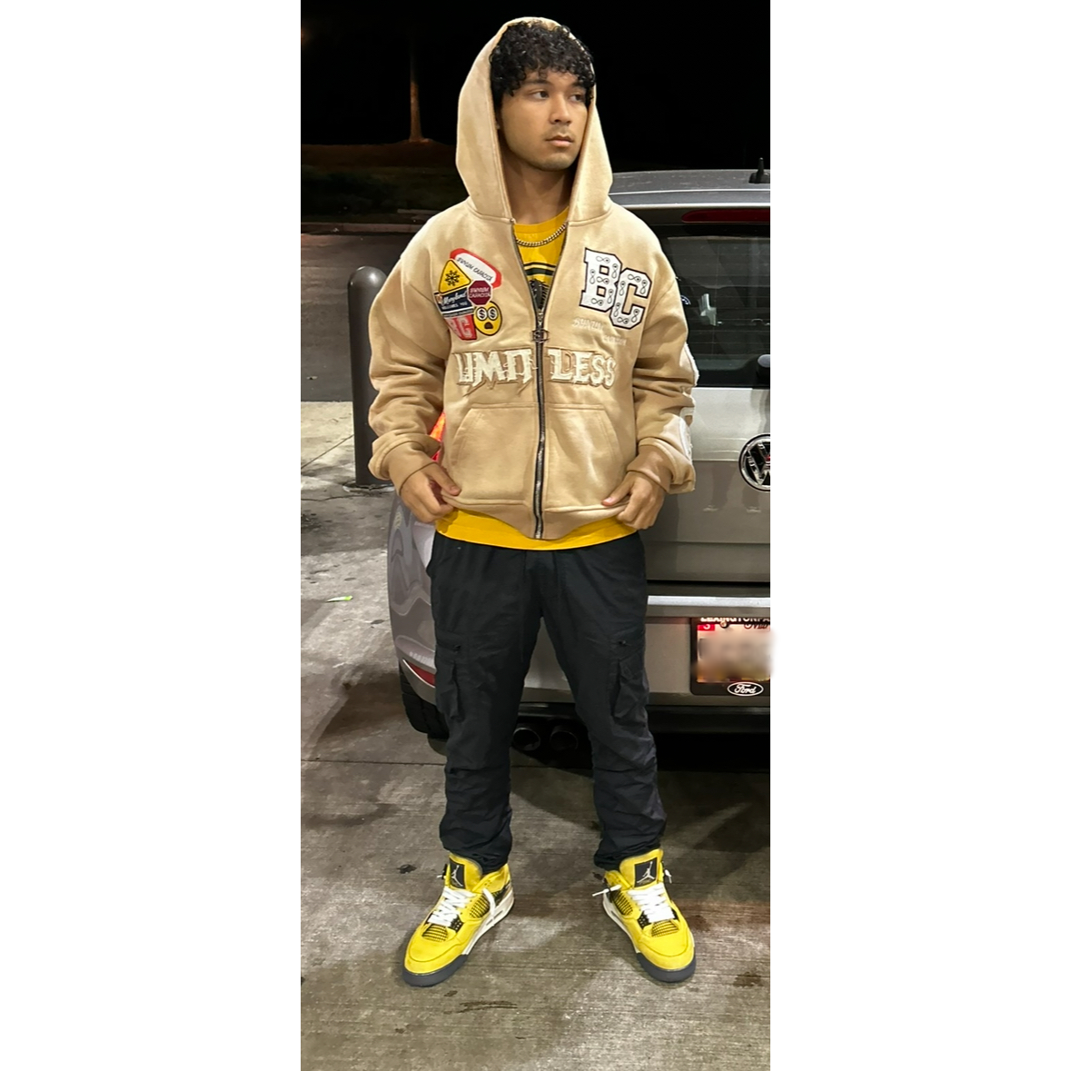 Tan Limitless zip up