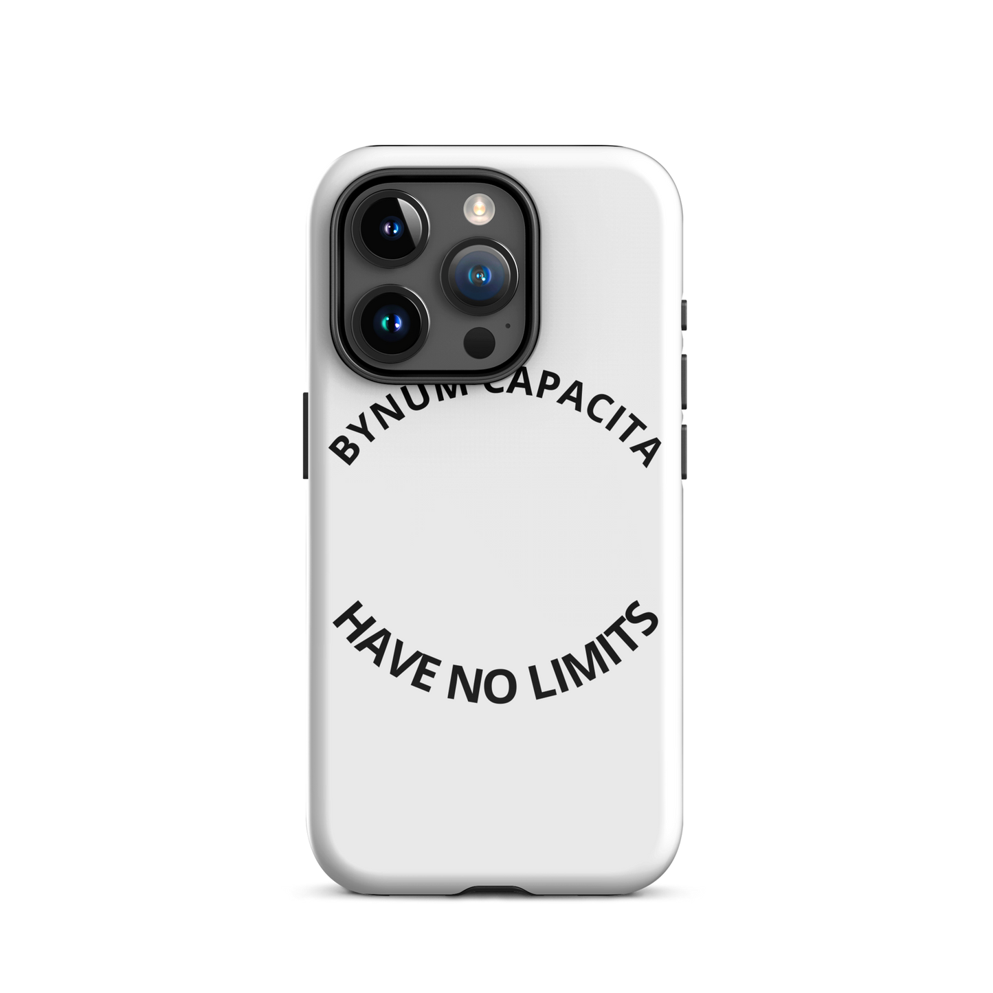Plain White Bynum Capacita iPhone Case
