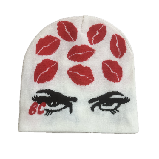 White Kiss Beanie